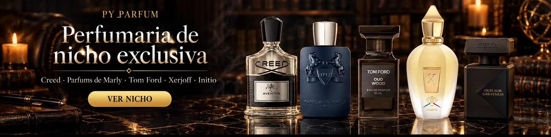 Perfumes de nicho de alto padrão