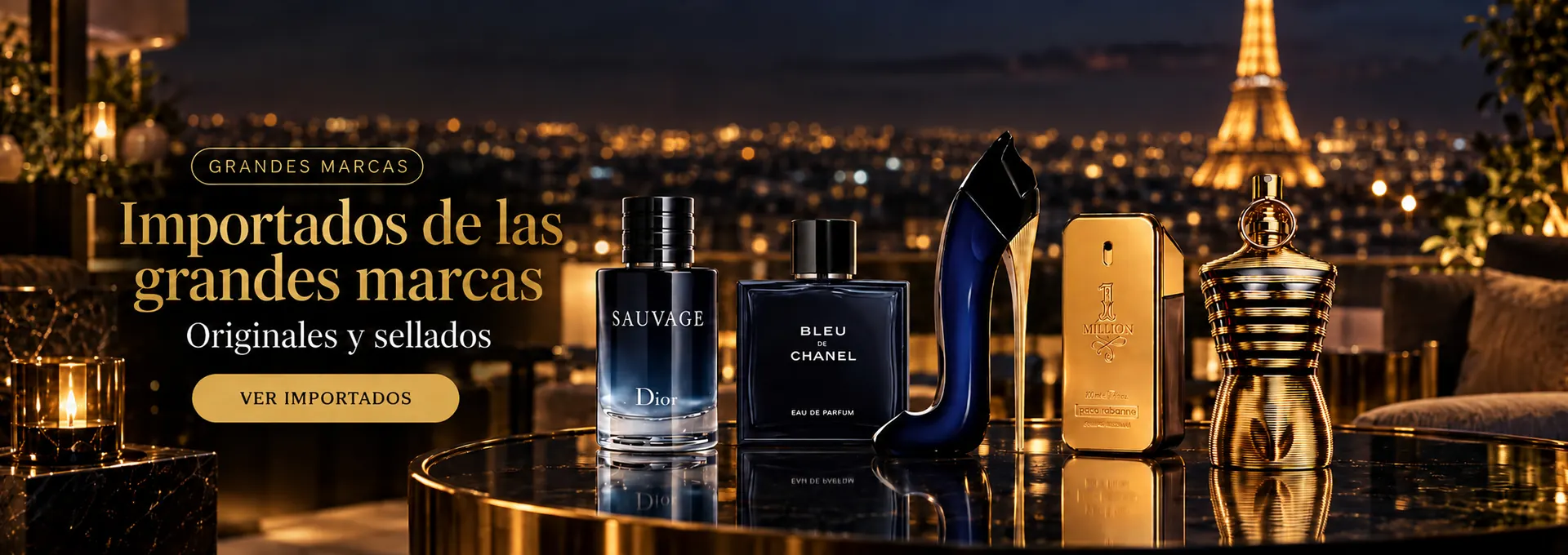 Importados de las grandes marcas, originales y sellados: Sauvage, Bleu de Chanel, Good Girl, 1 Million y Le Male Elixir. Ver importados