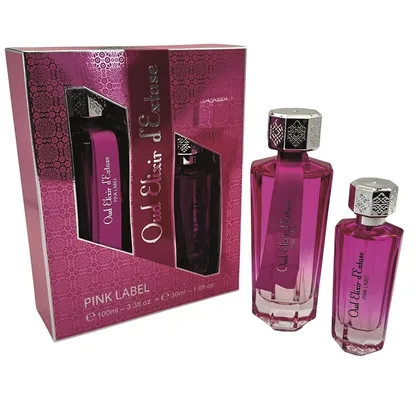 Kit Perfume LINN Young Oud Elixir Dôextase Pink Label 100ML+30ML EDP