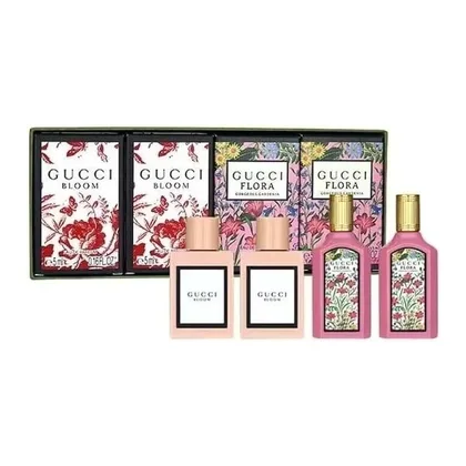 Perfume Gucci Mini Kit Bloom 2 Unidades + Flora 2 Unidades EDP Femenino - 5mL