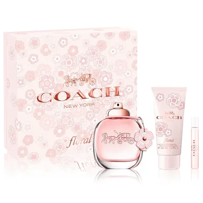 Perfume Set Coach Floral EDP 90ML+100ML+BOLSA